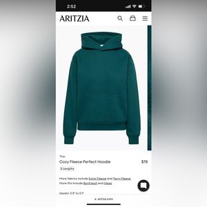 Aritzia hoodie TNA Sweatfleece Extra Fleece